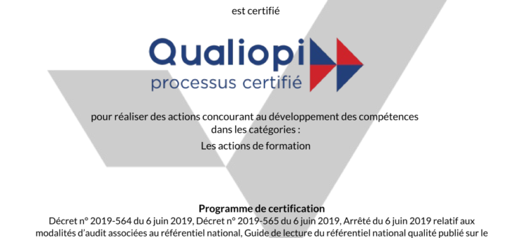 Certification Qualiopi